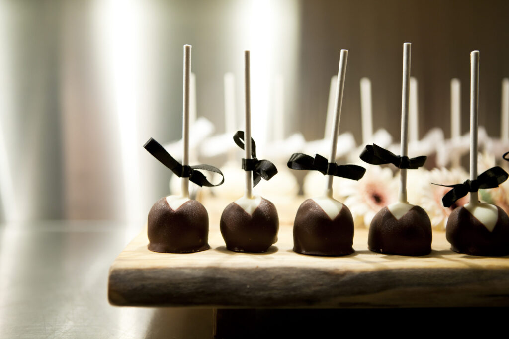 Chocolate Lollipops at Wedding